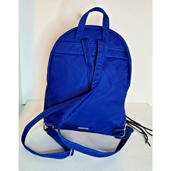 Rebecca Minkoff Backpack Blue Nylon with removable Crossbody Bag - Picture 6 of 13